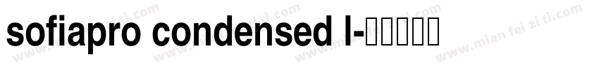 sofiapro condensed l字体转换
